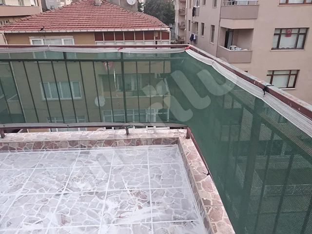 Bahçe Çit Filesi - 55lik Görüntü Engelleme - Yeşil 3 bahce cit filesi 55lik goruntu engelleme 3