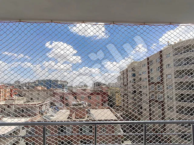 Balkon Güvenlik Filesi - 5 cm Gözenekli - 6 mm İp Kalınlığı - Kare Desen - Beyaz 6 balkon guvenlik filesi 5cm gozenekli 1