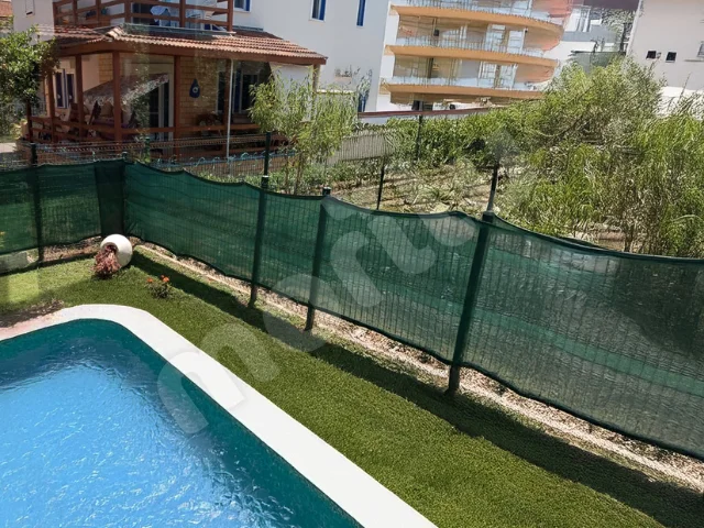 Havuz Görüntü Kesme Filesi - 95lik 140 gram/m2 - Yeşil 1 havuz goruntu kesme filesi 95lik 140gr yesil