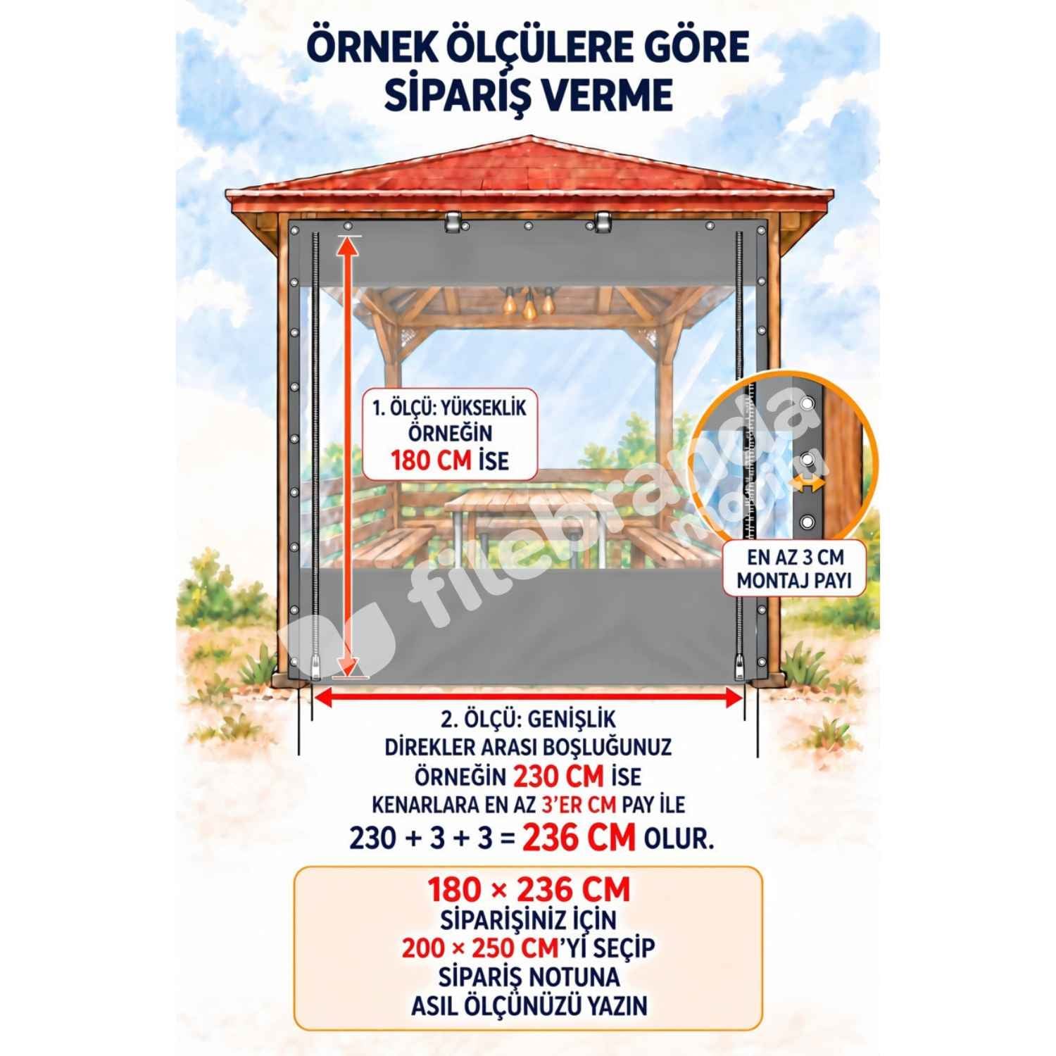 Model 9 – Fermuarlı Ortası Şeffaf Kamelya Brandası – Gri Polyesterli (0.8 mm) 3 Model 9 – Fermuarlı Ortası Şeffaf Kamelya Brandası – Gri Polyesterli (0.8 mm) - Görsel 3